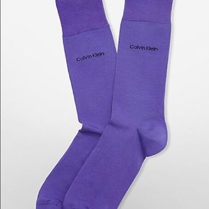 CALVIN KLEIN MEN’S PURPLE EGYPTIAN COTTON SOCKS